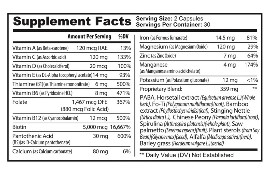 Vital Hair Complex - 2 Pack.