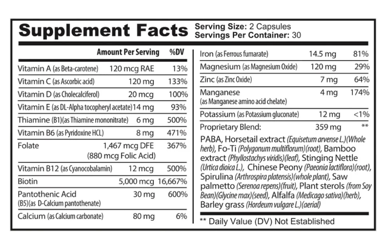 Vital Hair Complex - 2 Pack.
